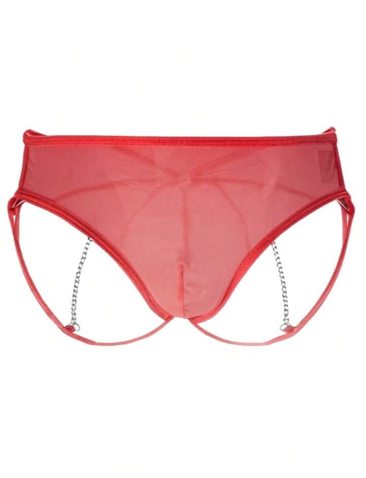 Men's Solid Color Chain Men's Briefs